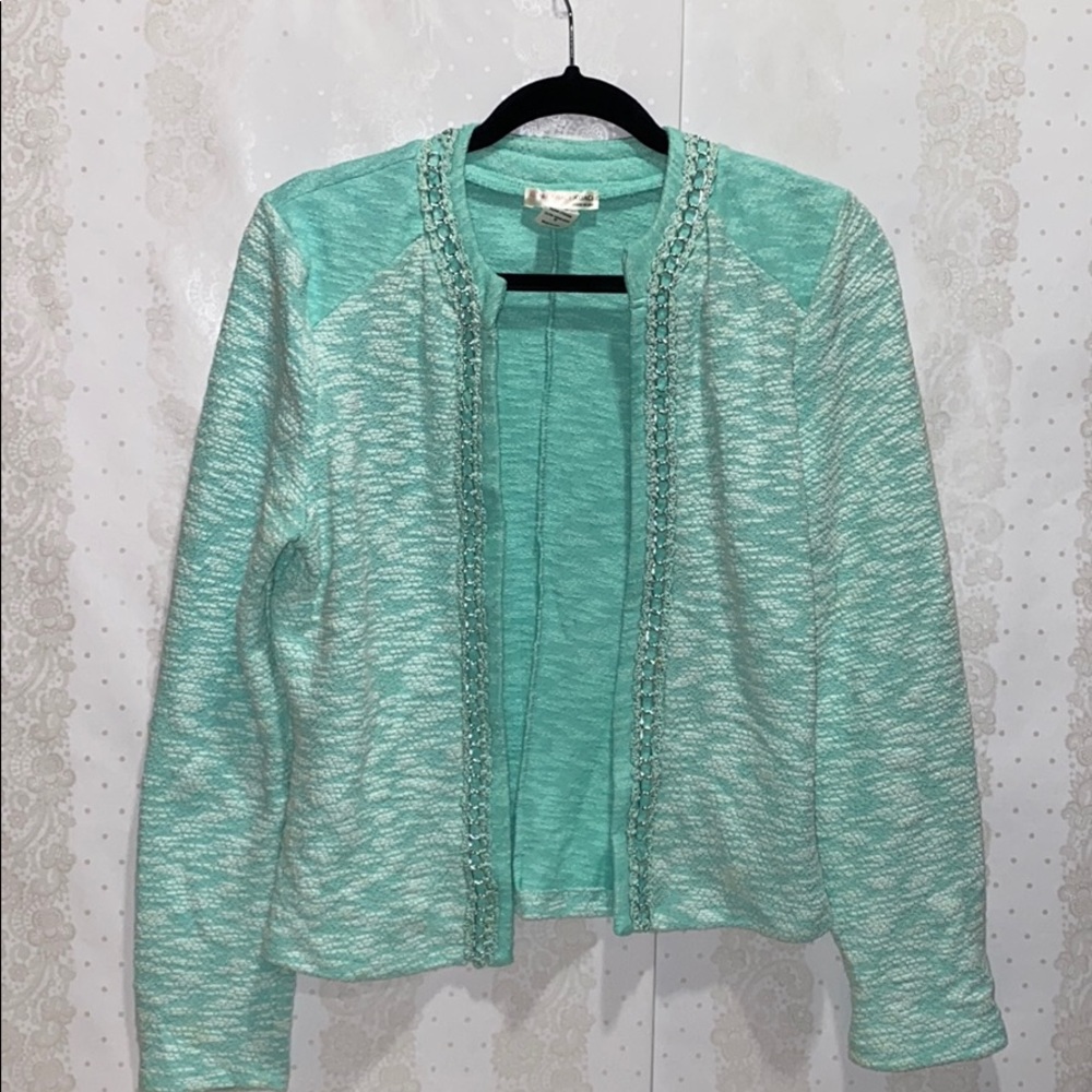 Aqua cardigan